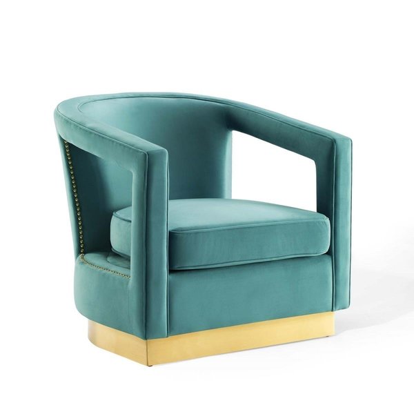 Modway Furniture Frolick Performance Velvet Armchair - Mint EEI-3888-MIN